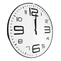 Reloj de pared, analógico 30 cm diámetro, Vidrio Cóncavo 13105 - comprar online