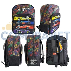 Mochila escolar 14 pulgadas, espalda “Hot Wheels” 13011 - Compranet