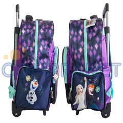 Imagen de Mochila escolar 18 pulgadas, Con carro “Frozen” Original Wabro 13003