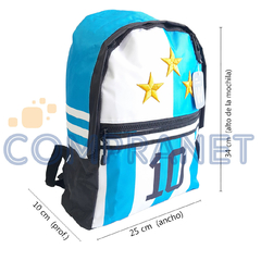 Mochila escolar 14 pulgadas, de Espalda, Argentina Campeón 13026 - tienda online