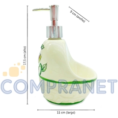 Imagen de Dispenser de detergente/Jabón con porta-esponja, incluye esponja, 11918