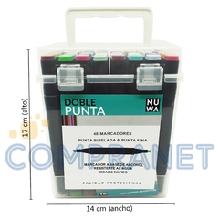 Marcadores Nuwa Touch Doble Punta x 48 13052 - tienda online