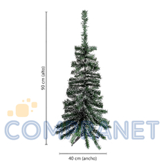 Arbolito Clásico de navidad, Pino Verde Nevado 90 cm, 12760 en internet