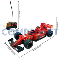 Auto Control Remoto, F1, Carrera C/Luz Lanza humo, Pila recargable 12895