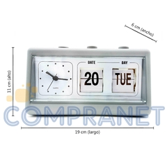 Reloj Despertador calendario con botón superior, 2DA SELECCION 10868 - Compranet
