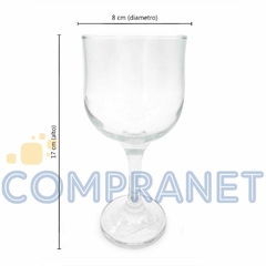 Set x 6 copas de vidrio agua, Vino, 10610 - Compranet