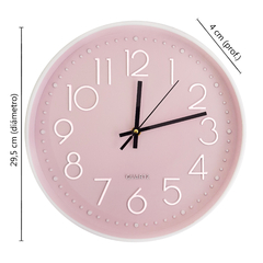 Reloj de Pared Analógico 30cm diámetro, PVC 13259 en internet