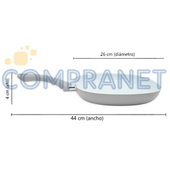 Bifera con Ceramica Antiadherente Gris 26x26cm 11466 en internet