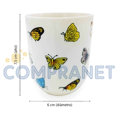 Cuenco, Taza de té x6 Porcelana China, Diseño mariposas, 11838 - tienda online