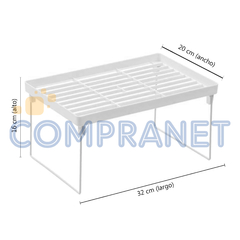 Set de 2 Estantes Organizadores, Plegable, Cocina, Multiuso 32 x 20 cm 13108