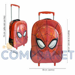 Imagen de Mochila escolar 16 pulgadas, Con carro Spiderman 13018