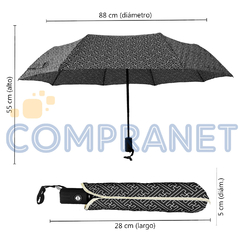 Paraguas Automático Estampado con funda, 8 varillas, Colores 13044 en internet