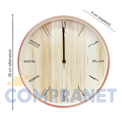 Imagen de Reloj de pared, analógico 30 cm, diámetro, 13064