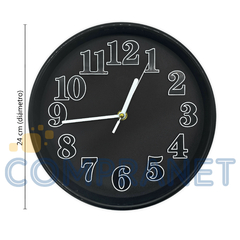 Reloj de pared Analógico, 25 cm diámetro, 12415 en internet