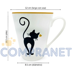 Taza Cónica Mug Jarro para te/café, Deco Gatitos 11840 - comprar online