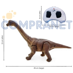 Dinosaurio Braquiosaurio, control remoto camina con Luz y Sonido, 5337. - tienda online