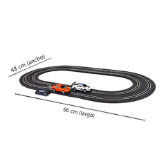 Pista de carreras Tipo Scalextric, 2 autos con Luz, USB, 12594 - tienda online