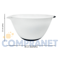 Bowl Plástico con base de silicona, 28cm, cocina repostería, 12632 - tienda online