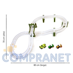 Pista Granja “Track Game” 92 piezas con vehículos 12277 - Compranet