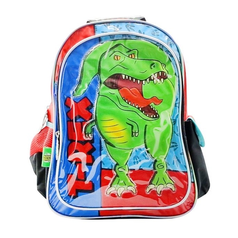 Mochila Dinosaurio Rex 16 pulgadas espalda original Cresko 12306