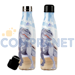 Botella Acero Inox Térmica Dino Footy 500ml, tapa a rosca, 12917 - tienda online