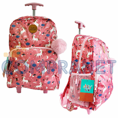 Mochila con llavero de peluche 16 pulgadas, C/Carrito, 12899 - Compranet