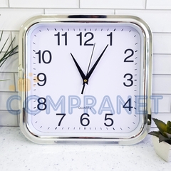 Reloj de pared, analógico, Cuadrado, 30x30 cm 12915 - tienda online