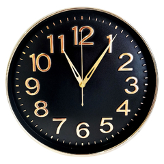 Reloj de pared, analógico 31,5 cm, diámetro, PVC 12988