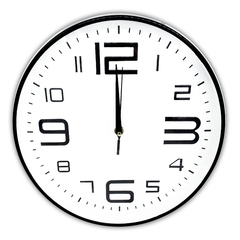 Reloj de pared Analógico de PVC, 30 cm diámetro, 12715 - comprar online
