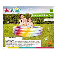 Pileta Inflable Redonda 168 x 38, Infantil Sun Club Rainbow 13564 - tienda online