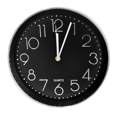 Reloj de pared, analógico 24 cm, diámetro, PVC 12987 - comprar online