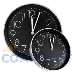 Reloj de pared, analógico 24 cm, diámetro, PVC 12987 - Compranet
