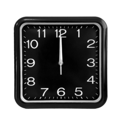 Imagen de Reloj de pared, analógico, Cuadrado, 25x25 cm 12914