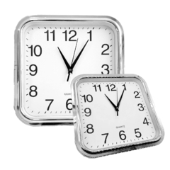Reloj de pared, analógico, Cuadrado, 30x30 cm 12915 - comprar online