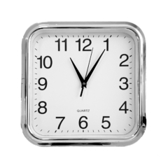Reloj de pared, analógico, Cuadrado, 30x30 cm 12915 - comprar online