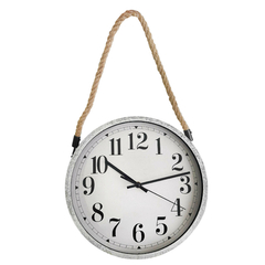 Reloj de pared Analógico de PVC, con Soga, 30 cm diámetro, 13369