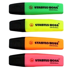 Resaltadores Stabilo Boss x 4, Pack original, 12330