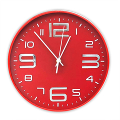 Reloj de pared Analógico de PVC, 30 cm diámetro, 12715