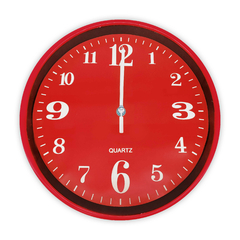 Reloj de pared Analógico de PVC, 28 cm diámetro, 3 colores 12709 - comprar online