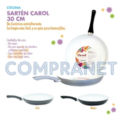 Sarten con Ceramica Antiadherente Gris Linea Soft 30cm 11523 en internet