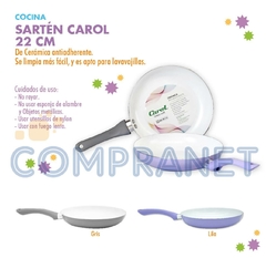 Sarten con Ceramica Antiadherente Gris Linea Soft 22cm 11513 - Compranet