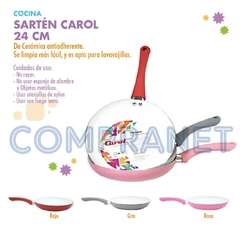 Sarten con Ceramica Antiadherente Gris Linea Soft 24cm 11515 - Compranet