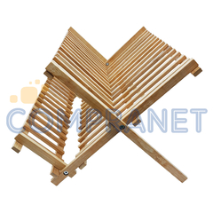 Imagen de Secaplatos Escurridor Plegable, Madera, 100% Bamboo 13229