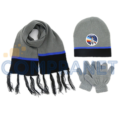 Set de Lana bufanda gorro y guantes ninos 11541