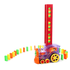 Tren Domino 80 pzs, Tren de juguete c/ladrillos, Domino Rally Space 12844 - comprar online