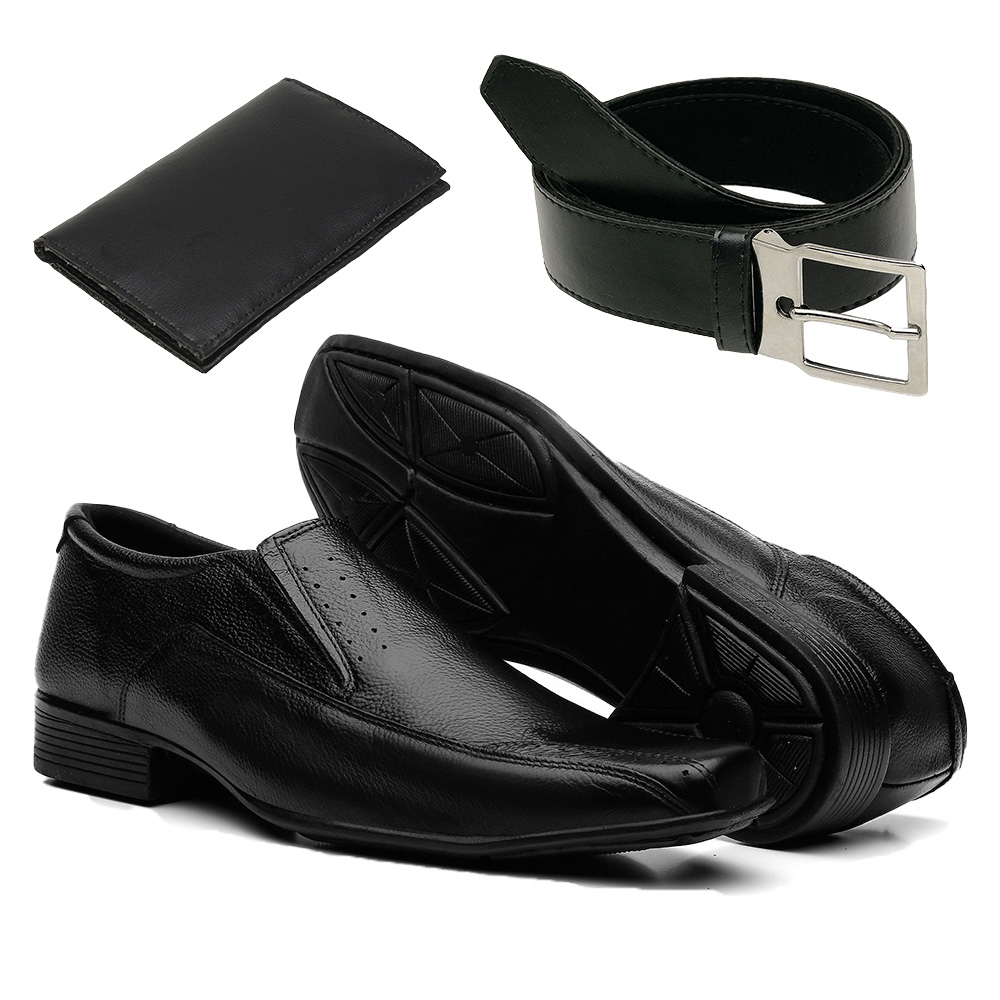 Sapato social com cinto e carteira hot sale