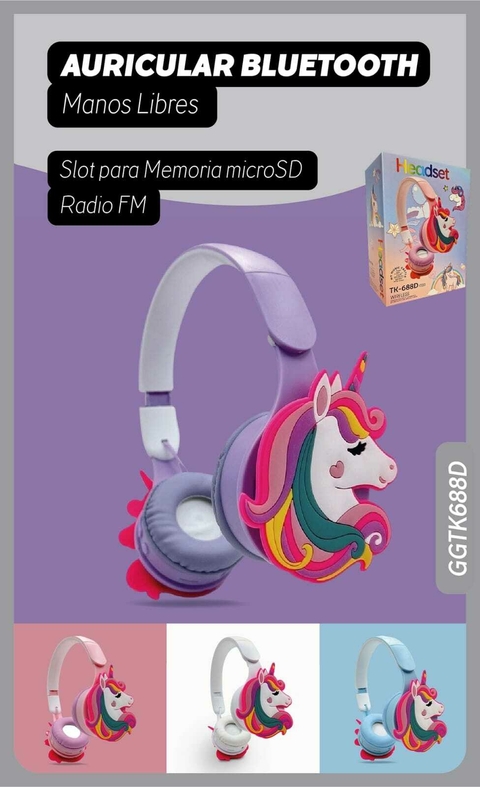 Auriculares bluetooth unicornio new arrivals