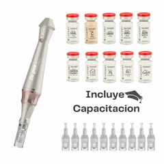 KIT AVANZADO (DERMAPEN DR PEN E30 + 10 SERUMS + 10 REPUESTOS DE 42 PIN) + CAPACITACIÓN VIRTUAL