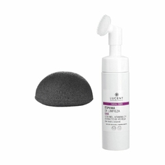 KIT ESPONJA KONJAC + ESPUMA DE LIMPIEZA UVA LUCENT