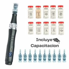 KIT AVANZADO (DERMAPEN DR PEN M8 + 10 SERUMS ESTÉRILES + 10 REPUESTOS DE 42 PIN) + CAPACITACIÓN VIRTUAL